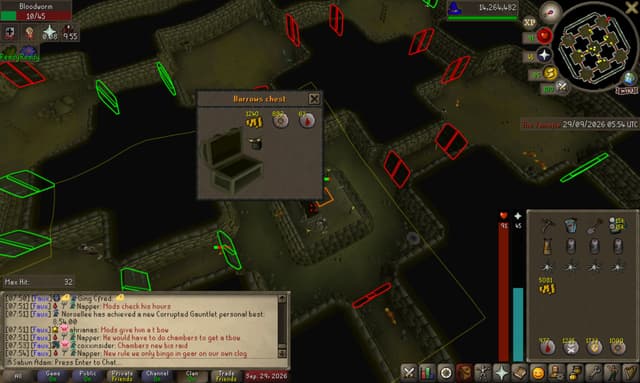 Screenshot of Guthan's helm