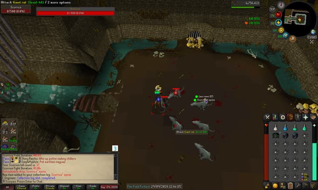 Screenshot of Scurrius' spine