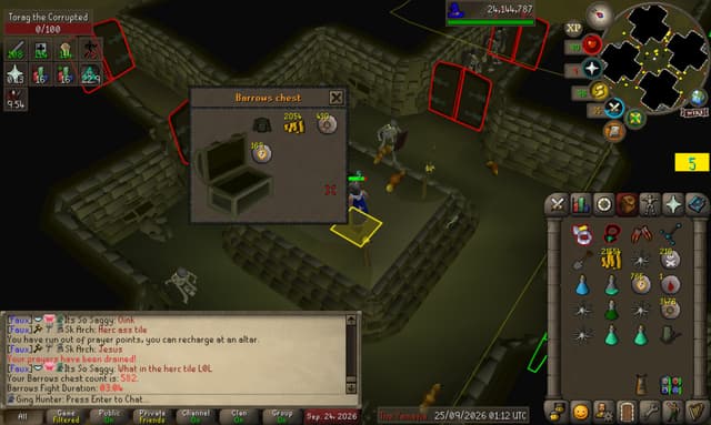Screenshot of Ahrim's robetop