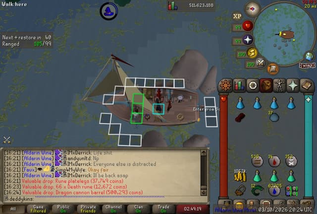 Screenshot of Dragon cannon barrel