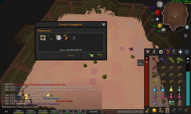 Screenshot of Avernic treads
