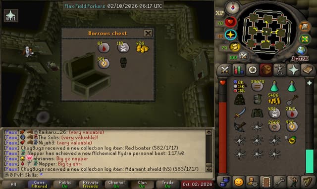 Screenshot of Guthan's chainskirt