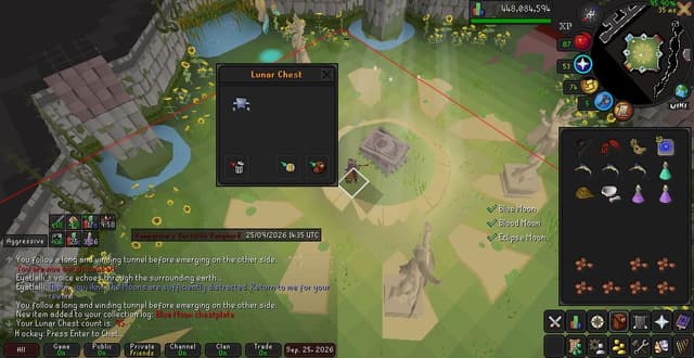 Screenshot of Blue Moon chestplate