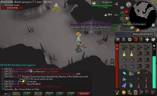 Screenshot of Amulet of avarice