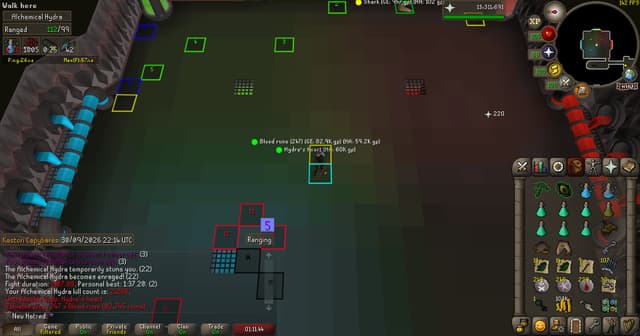 Screenshot of Hydra's heart