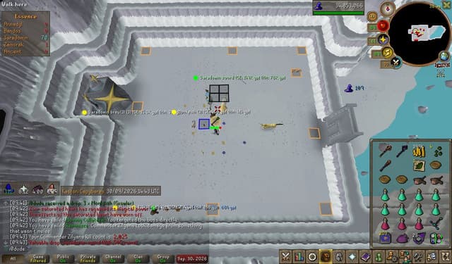 Screenshot of Saradomin sword