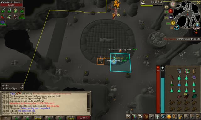 Screenshot of Burning claw