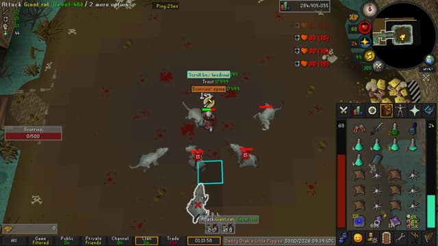Screenshot of Scurrius' spine