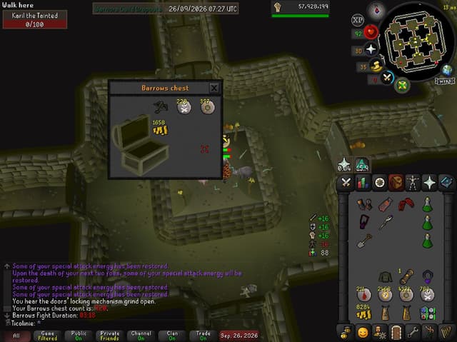 Screenshot of Karil's crossbow