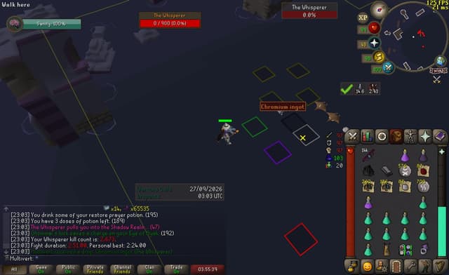 Screenshot of Chromium ingot