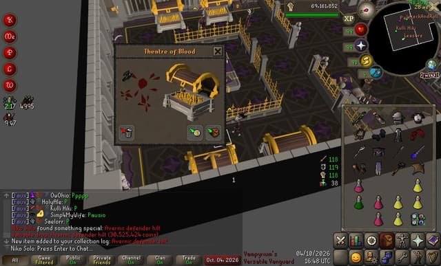 Screenshot of Avernic defender hilt