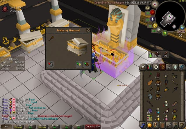 Screenshot of Tumeken's shadow (uncharged)
