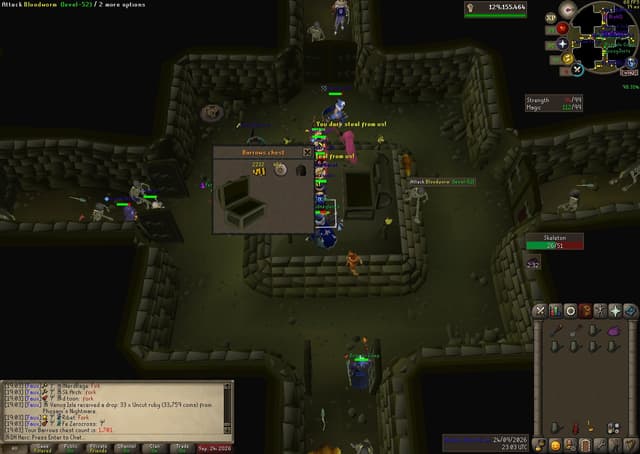 Screenshot of Dharok's helm