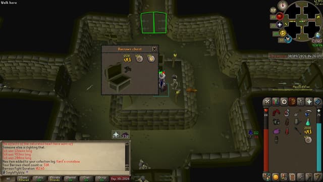 Screenshot of Karil's crossbow