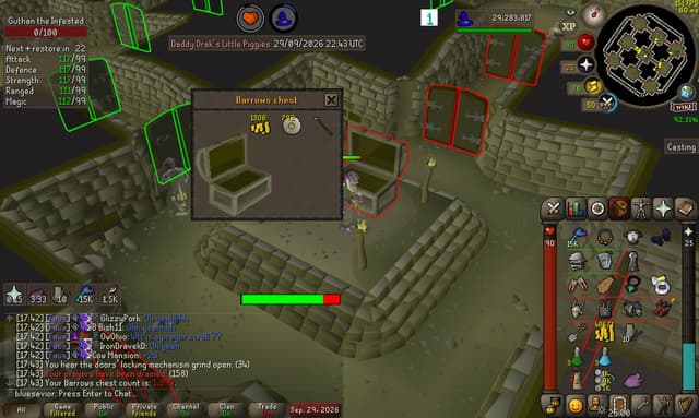 Screenshot of Guthan's warspear