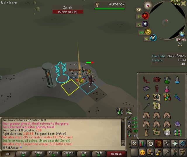 Screenshot of Serpentine visage