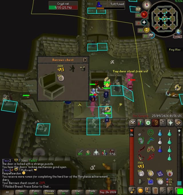 Screenshot of Guthan's helm