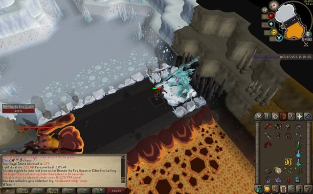 Screenshot of Ice element staff crown