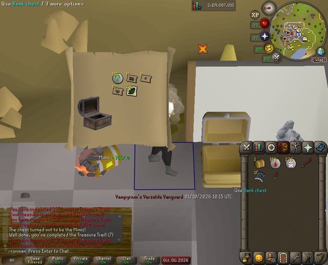 Screenshot of Pest control teleport
