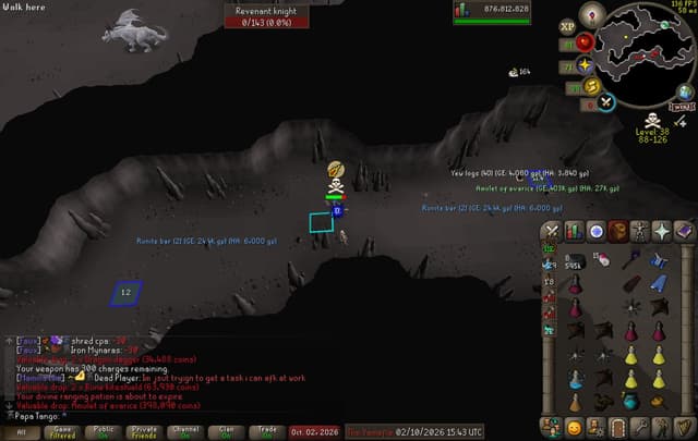Screenshot of Amulet of avarice