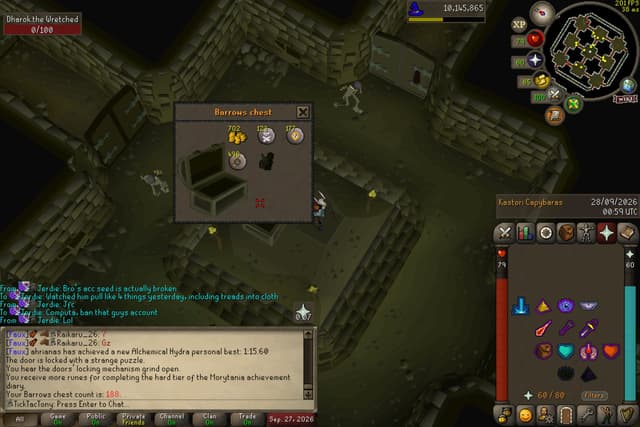 Screenshot of Verac's helm
