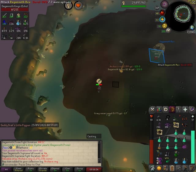 Screenshot of Archers ring