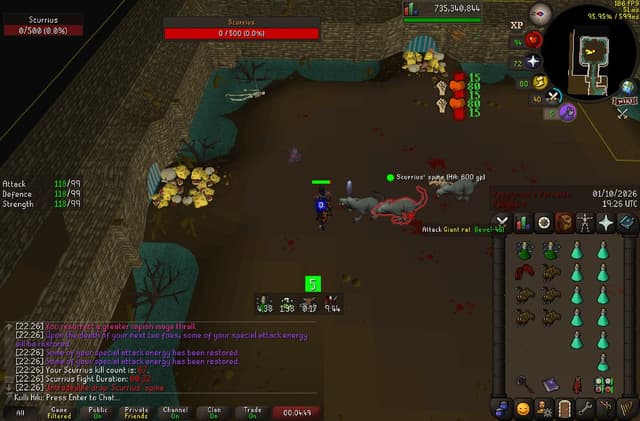 Screenshot of Scurrius' spine
