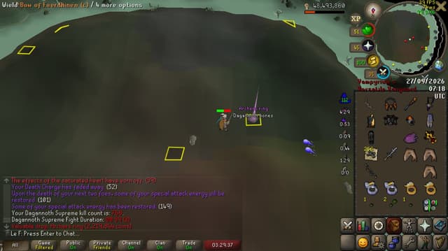 Screenshot of Archers ring