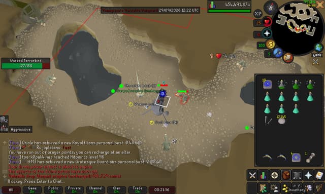 Screenshot of Warped sceptre (uncharged)