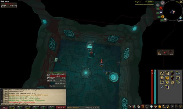 Screenshot of Crystal armour seed