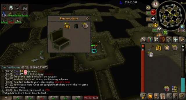 Screenshot of Dharok's helm