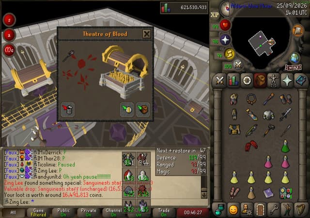 Screenshot of Sanguinesti staff (uncharged)