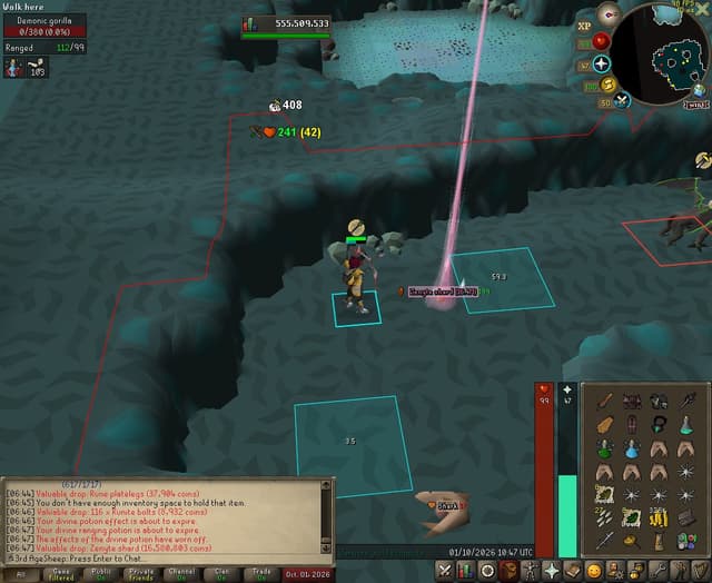 Screenshot of Zenyte shard