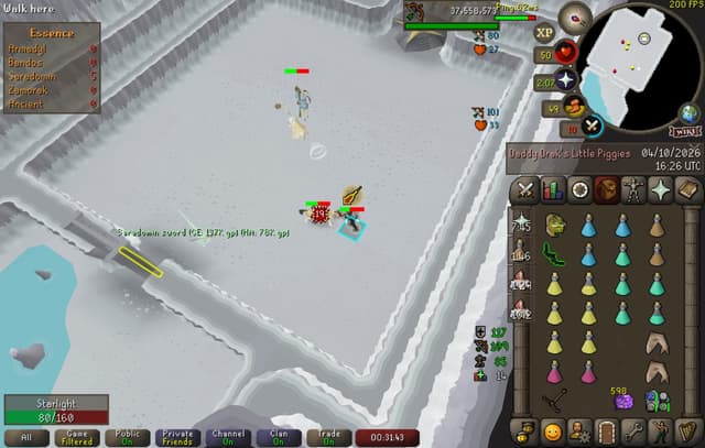 Screenshot of Saradomin sword