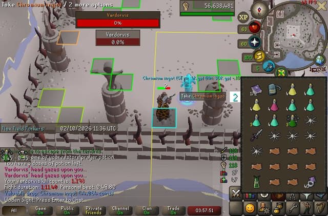 Screenshot of Chromium ingot