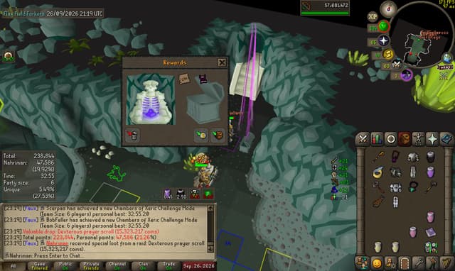 Screenshot of Dexterous prayer scroll