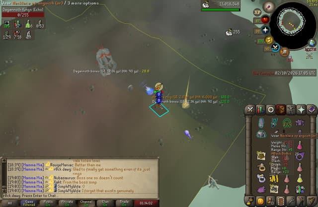 Screenshot of Archers ring