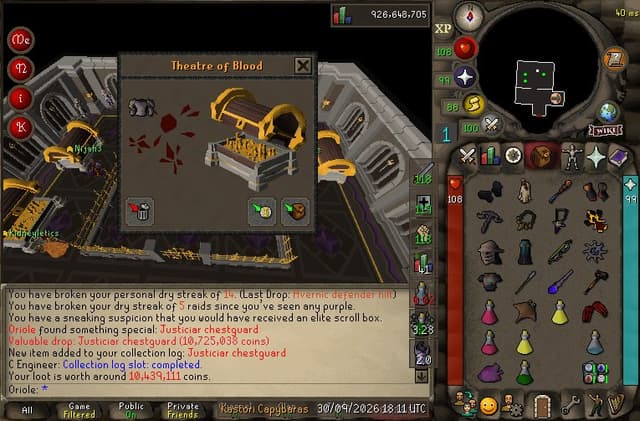 Screenshot of Justiciar chestguard