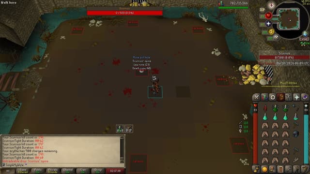 Screenshot of Scurrius' spine