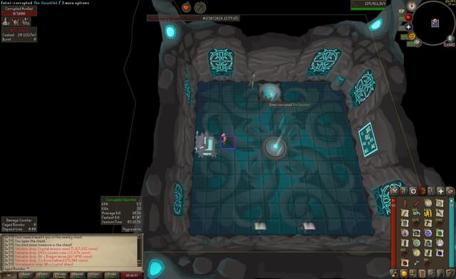 Screenshot of Crystal armour seed