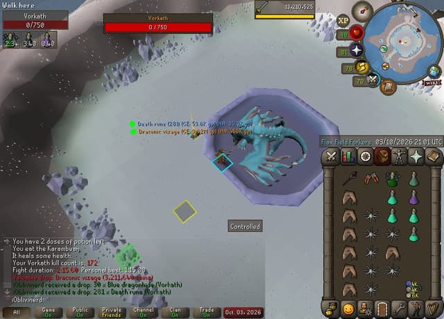 Screenshot of Draconic visage