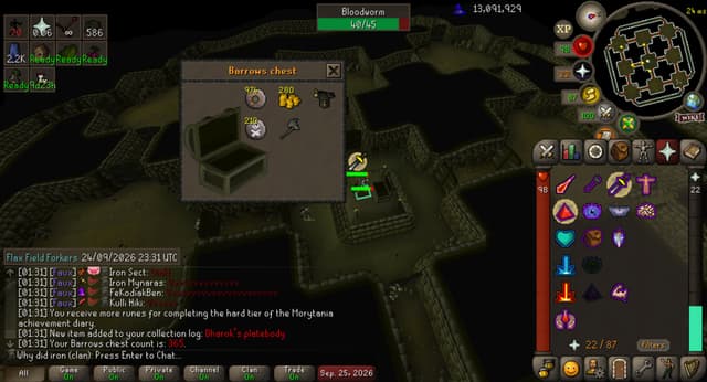 Screenshot of Dharok's greataxe
