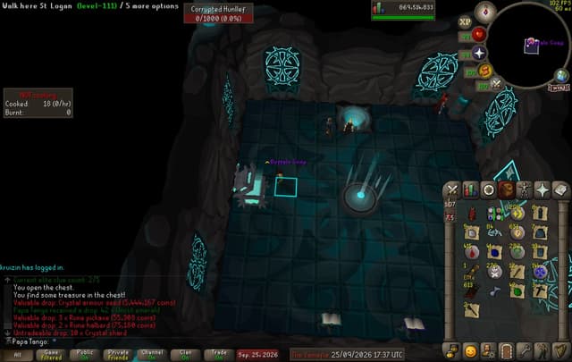 Screenshot of Crystal armour seed