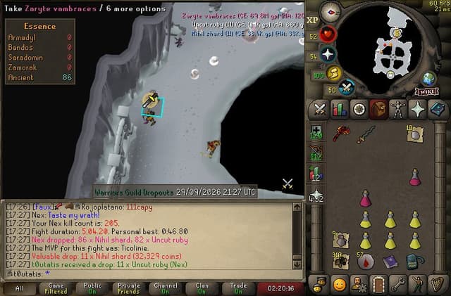 Screenshot of Zaryte vambraces