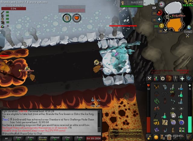 Screenshot of Ice element staff crown