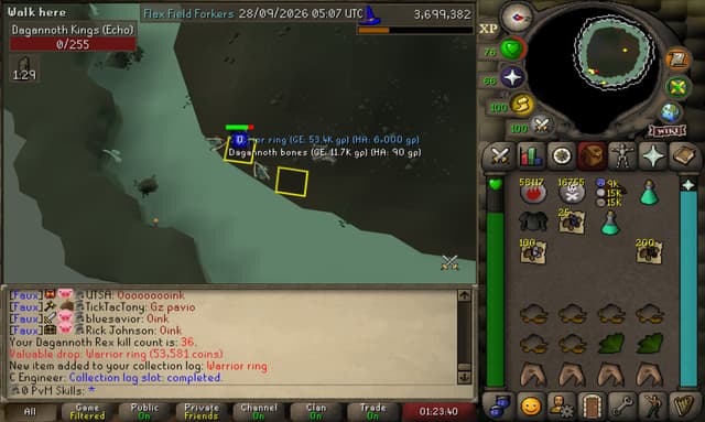 Screenshot of Warrior ring
