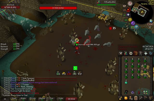 Screenshot of Scurrius' spine