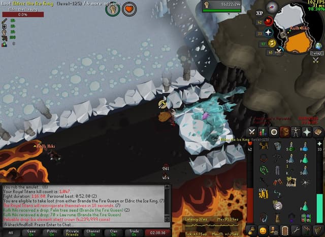 Screenshot of Ice element staff crown