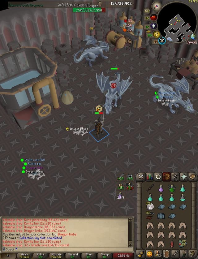 Screenshot of Dragon limbs