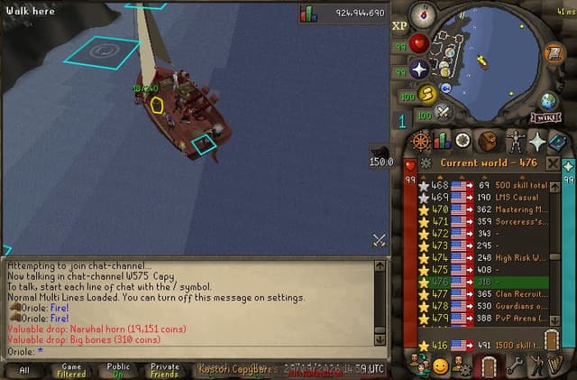 Screenshot of Narwhal horn